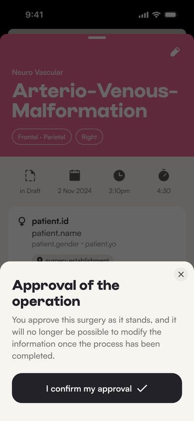 Confirming the validation of the procedure.